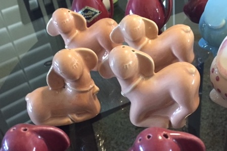 Pacific lambs salt and pepper shakers