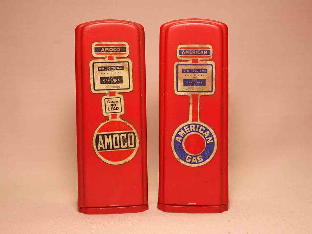 Advertising plastic gas pumps - Amoco