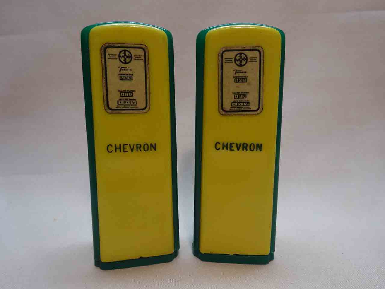Advertising plastic gas pumps - Chevron