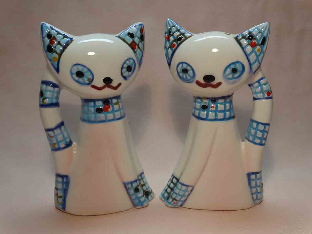 Mosaic cats salt and pepper shakers