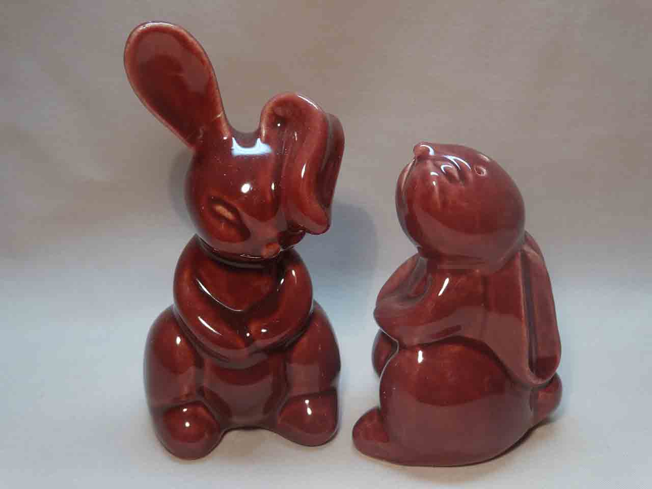 Pacific Pottery salt and pepper shakers - rabbits