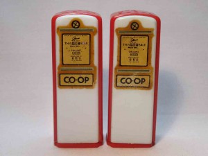 Advertising plastic gas pumps - Co Op