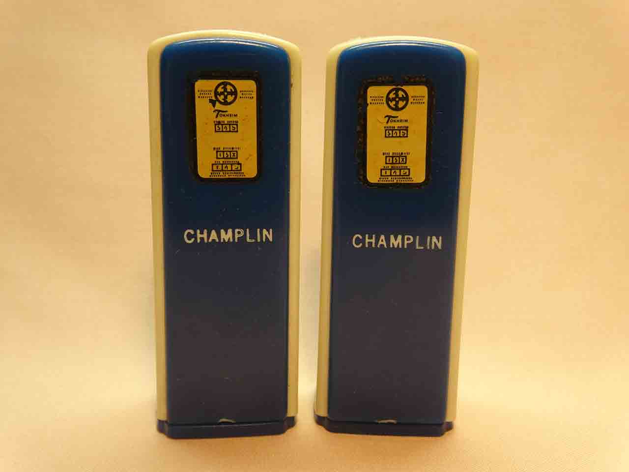 Advertising plastic gas pumps - Champlin
