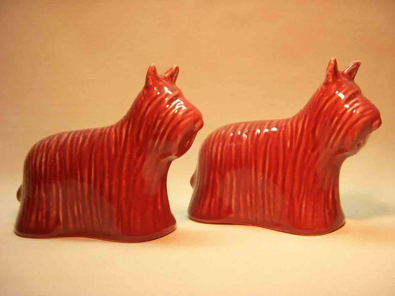 Pacific Pottery salt and pepper shakers - dogs