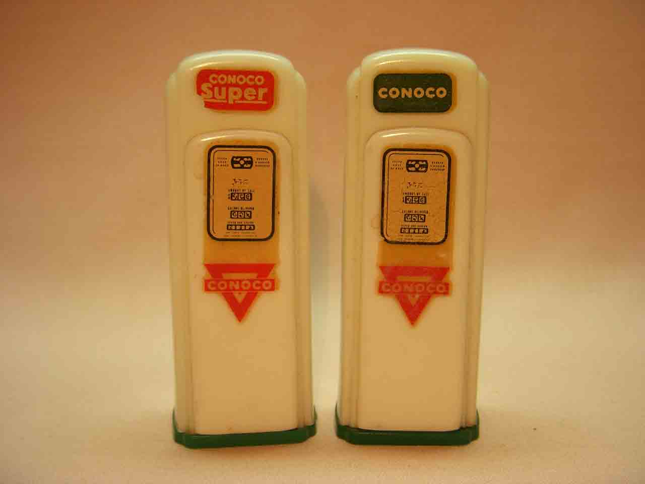 Advertising plastic gas pumps - Conoco