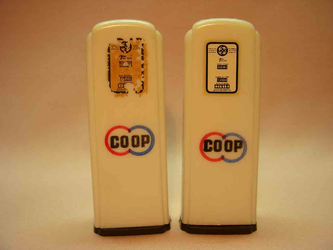 Advertising plastic gas pumps - Co Op