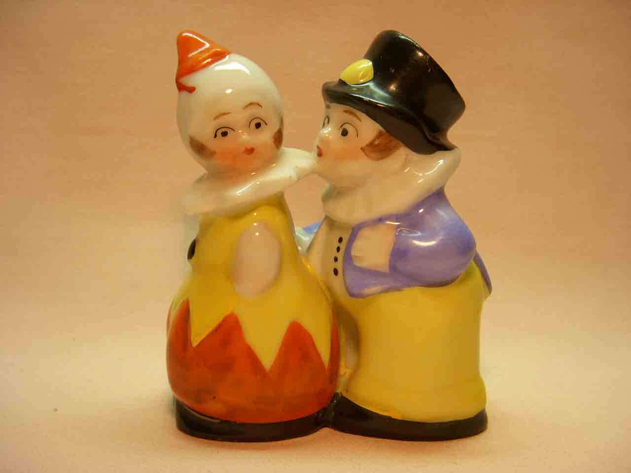 Germany one piece clowns salt and pepper shaker